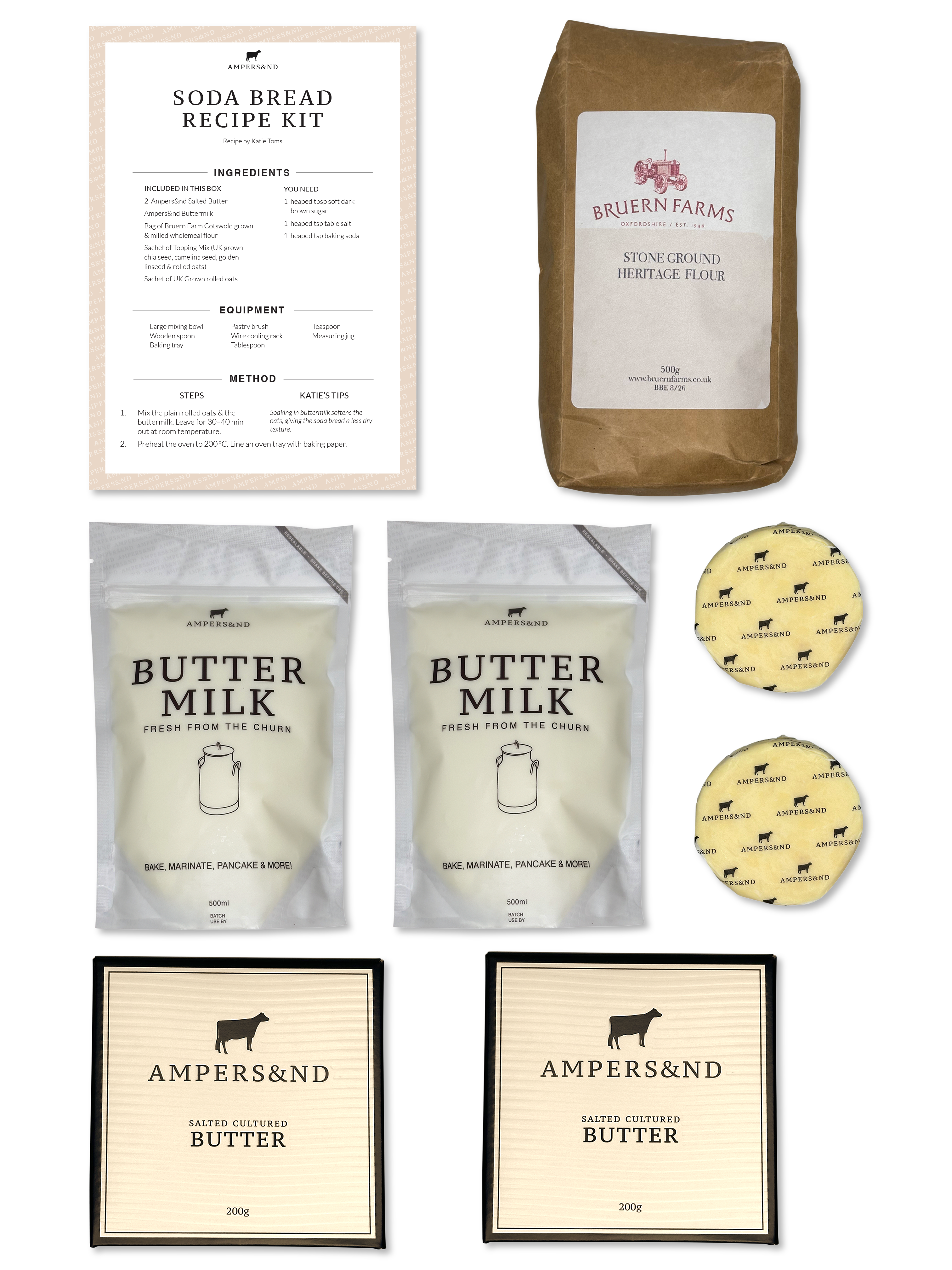 Soda Bread Bake-At-Home-Kit with Extra Butter and Buttermilk .